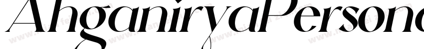 AhganiryaPersonalUse Yznaj字体转换